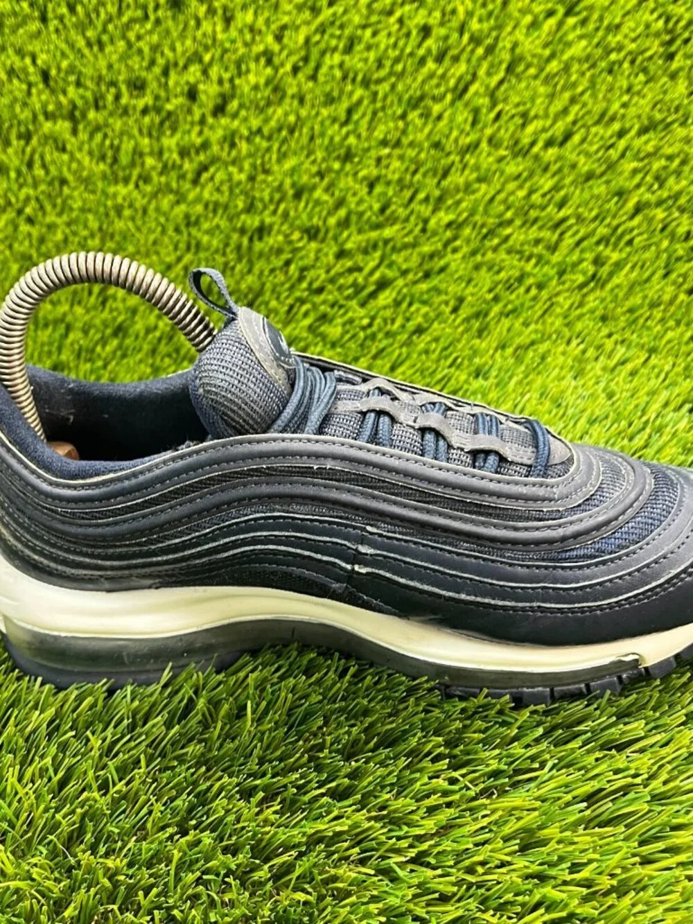 Nike Air Max 97 Obsidian Blue Boys Size 5.5Y‎ Casual Running Shoes Sneakers